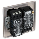 BG NBN82 Nexus Metal Black Nickel Intelligent 400W Double Dimmer Switch, 2-Way Push On-Off - BG - Falcon Electrical UK