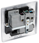 BG NBS21B Nexus Metal Brushed Steel Single Switched 13A Power Socket - BG - Falcon Electrical UK