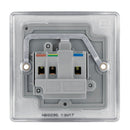 BG NBS29G Nexus Metal Brushed Steel Single Round Pin Unswitched 5A Socket - BG - Falcon Electrical UK