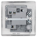 BG NPC50 Nexus Metal Polished Chrome Switched 13A Fused Connection Unit - BG - Falcon Electrical UK