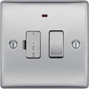 BG NBS52 Nexus Metal Brushed Steel Swi. 13A Fused Conn. Unit, w- Power Indicator - BG - Falcon Electrical UK