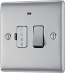 BG NBS52 Nexus Metal Brushed Steel Swi. 13A Fused Conn. Unit, w- Power Indicator - BG - Falcon Electrical UK