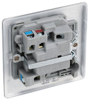 BG NBS52 Nexus Metal Brushed Steel Swi. 13A Fused Conn. Unit, w- Power Indicator - BG - Falcon Electrical UK