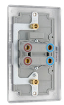 BG NBS72 Nexus Metal Brushed Steel 45A Rectangular Cooker Control Unit, With Power Indicator - BG - Falcon Electrical UK