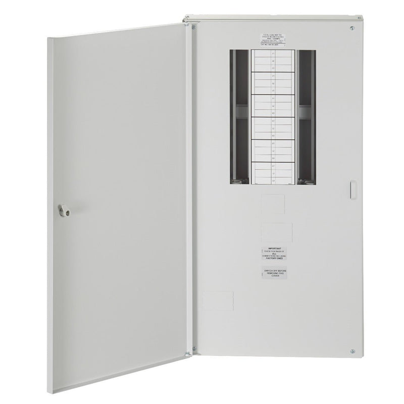 Wylex NHTN12L 12-Way 125A Surface 3-Pole + Neutral Distribution Board ...