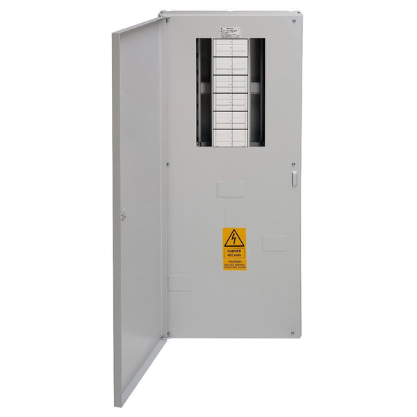 Wylex NHTN25120MR 12-Way 250A Surface 3P+N Distribution Board - Wylex - Falcon Electrical UK