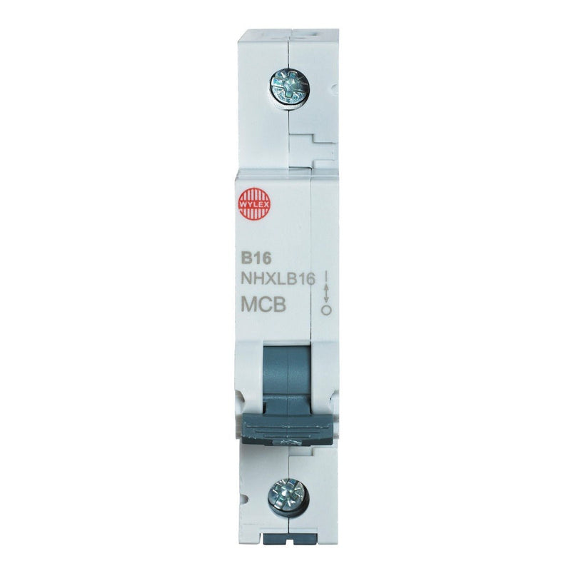 Wylex NHXLB16 16A, 6kA Single Pole Type B MCB - Wylex - Falcon Electrical UK