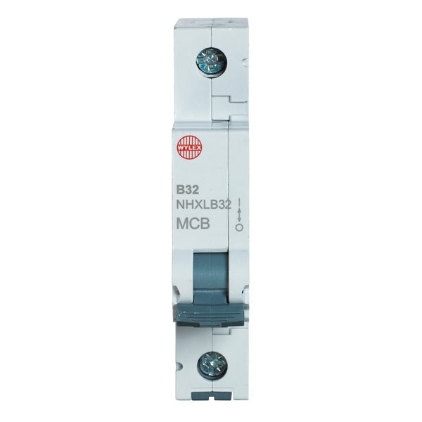 Wylex NHXLB32 32A, 6kA Single Pole Type B MCB - Wylex - Falcon Electrical UK