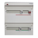 Wylex NMDRS34HIA 34 Way Duplex High Integrity Consumer Unit 100A Main Switch, 80A 30mA RCDs x3, Flexible Configuration
