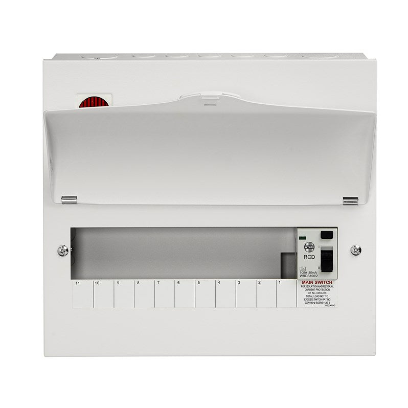 Consumer Unit Rdc Icon wylex NMRS1106LA 11 Way Consumer Unit RCD Incomer 100A 30mA - Wylex ...