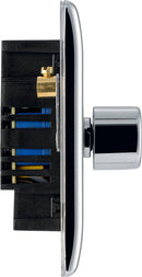 BG NPC84 Nexus Metal Polished Chrome Intelligent 400W Quadruple Dimmer Switch, 2-Way Push On-Off - BG - Falcon Electrical UK