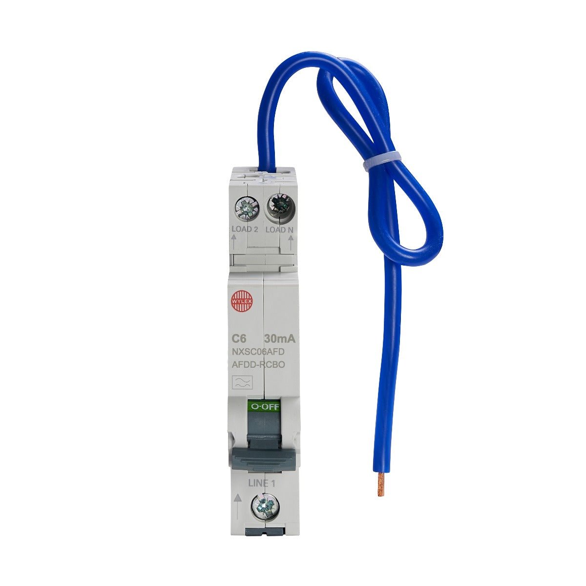 6A, 30mA 1P w- Swi. Neutral C Curve 6kA Type A Mini. AFDD RCBO - Wylex ...