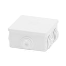 Gewiss GW44003 80mm Square Surf. Mount. Junction Box - Grey - Gewiss - Falcon Electrical UK