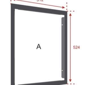 C-Tec ZBEZS Flush Mounting Bezel for ZFP Standard Cabinet - CTEC - Falcon Electrical UK