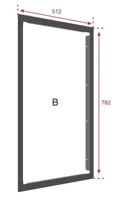 C-Tec ZBEZM Flush Mounting Bezel for ZFP Medium Cabinet - CTEC - Falcon Electrical UK