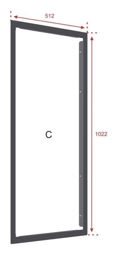 C-Tec ZBEZL Flush Mounting Bezel for ZFP Large Cabinet - CTEC - Falcon Electrical UK