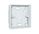 C-Tec NCP-23 Single Gang Surface Interface Plate, shallow (20mm) - CTEC - Falcon Electrical UK