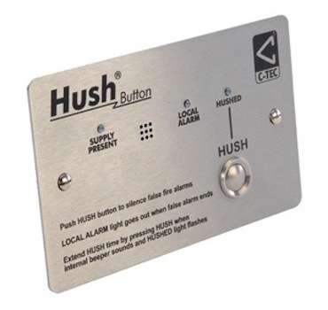 C-Tec XFP508X-SS BS 5839-6 Hush Button, Stainless Steel (XP95-Discovery protocol) - CTEC - Falcon Electrical UK