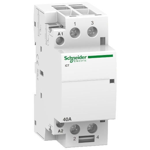 Schneider A9C20842 Acti9 iCT 40A 2NO 220...240V Contactor
