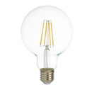 Searchlight PL3218-6WW Pack Of 5 Dimmable LED E27 Filament Globe Lamp - Clear Glass - Searchlight - Falcon Electrical UK