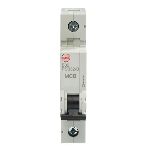 Wylex Legacy PSB32-D 32A, D-Type Single Pole MCB - Wylex - Falcon Electrical UK