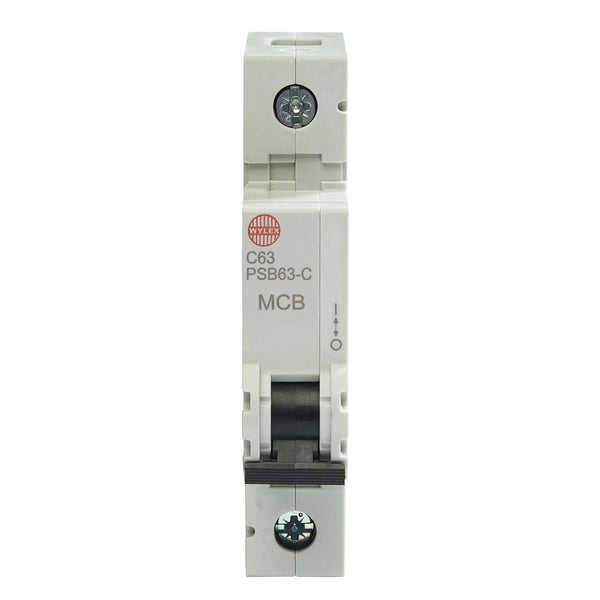 Wylex Legacy PSB63-C 63A, C-Type Single Pole MCB - Wylex - Falcon Electrical UK