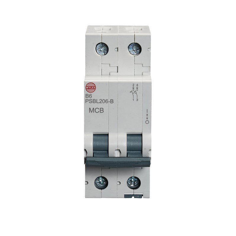 Wylex PSBL206-B 6A, B-Type, Double Pole MCB - Wylex - Falcon Electrical UK