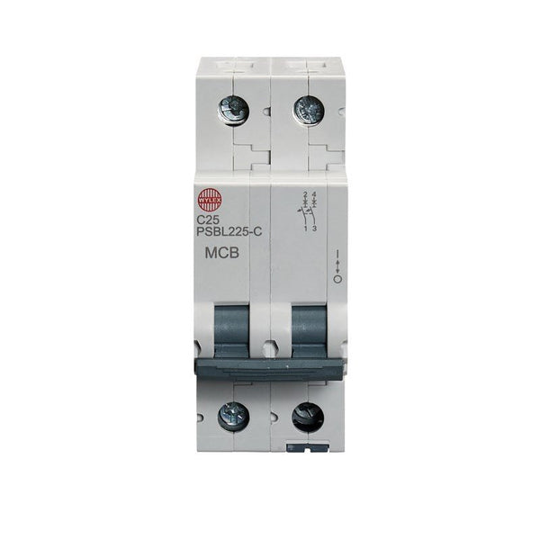 Wylex PSBL225-C 25A, C-Type Double Pole MCB - Wylex - Falcon Electrical UK