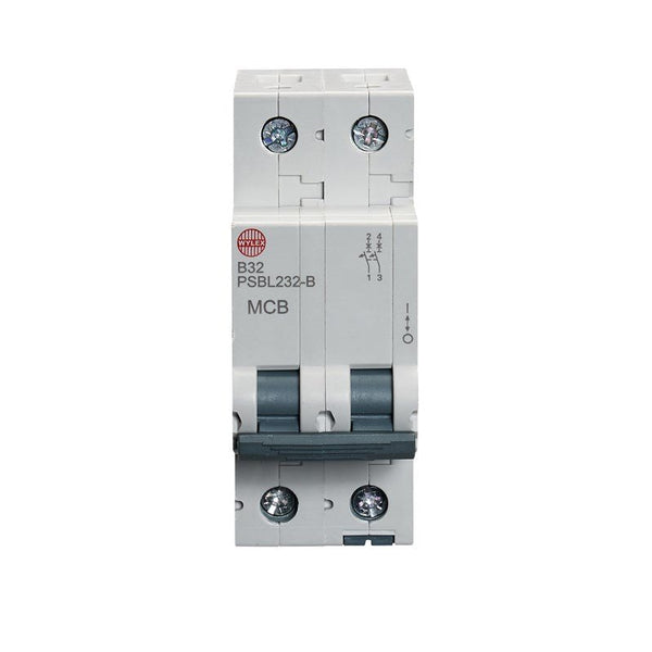 Wylex PSBL232-B 32A, B-Type, Double Pole MCB - Wylex - Falcon Electrical UK