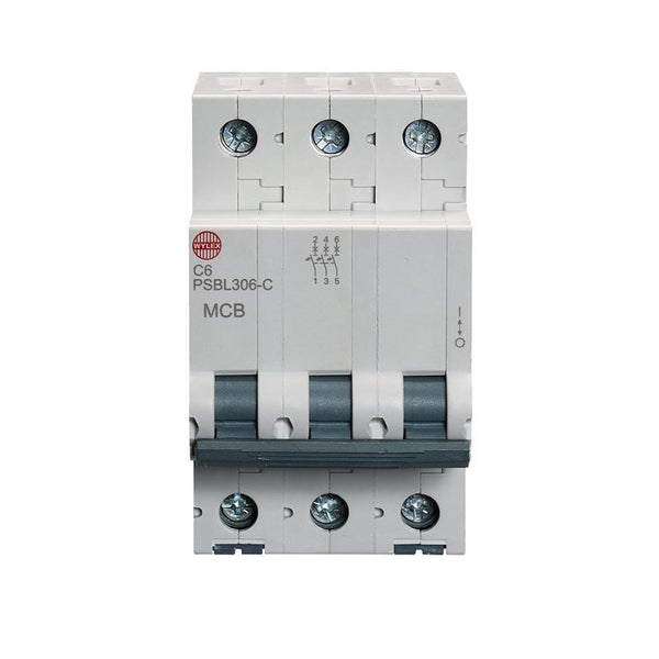 Wylex PSBL306-C 6A, C-Type Triple Pole MCB - Wylex - Falcon Electrical UK