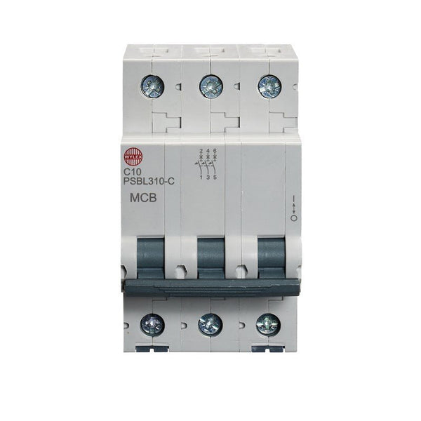 Wylex PSBL310-C 10A, C-Type Triple Pole MCB - Wylex - Falcon Electrical UK