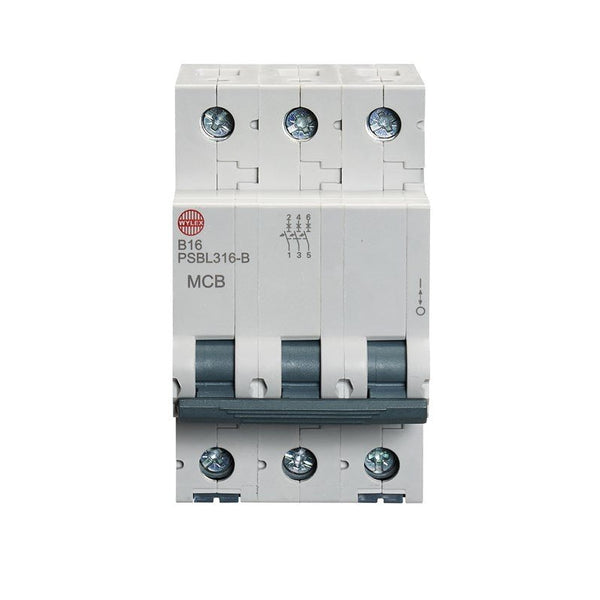 Wylex PSBL316-B 16A, B-Type Triple Pole MCB - Wylex - Falcon Electrical UK