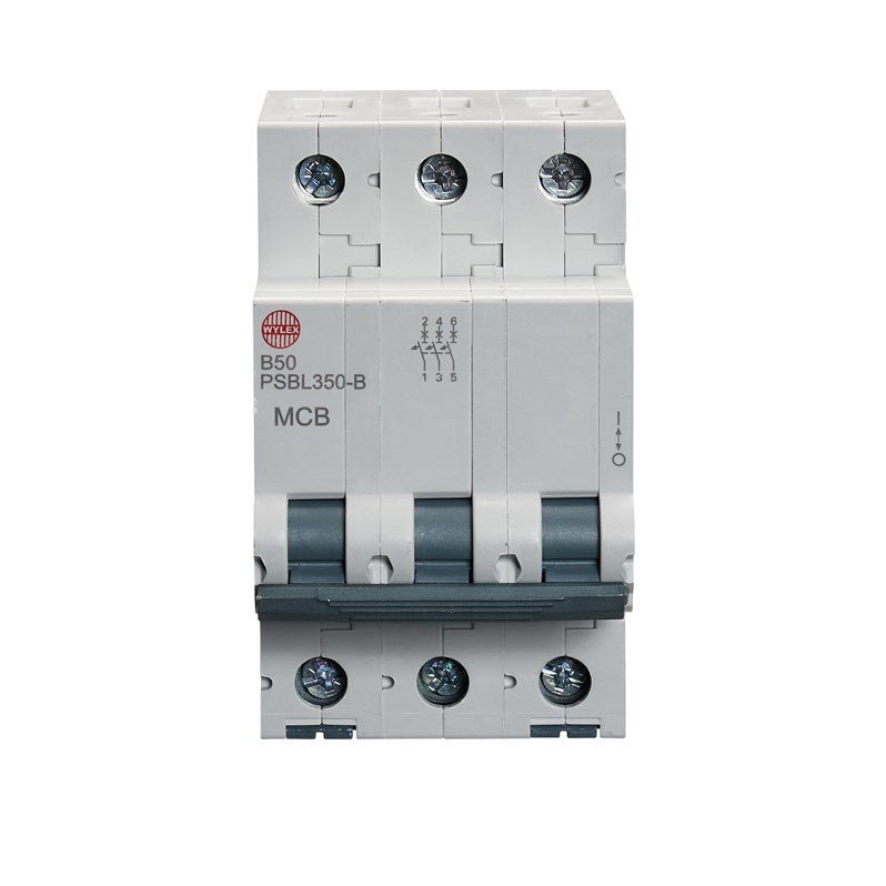 Wylex PSBL350-B 50A, B-Type Triple Pole MCB - Wylex - Falcon Electrical UK