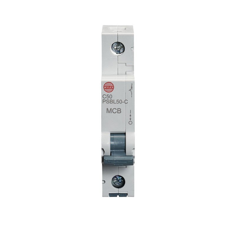 Wylex PSBL50-C 50A, C-Type Single Pole MCB - Wylex - Falcon Electrical UK