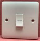 Quadrant QC316 10A 1-Gang Retractive Switch "Press" - Quadrant - Falcon Electrical UK