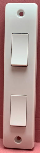 Quadrant QC3410 2-Gang Architrave Switch - Quadrant - Falcon Electrical UK