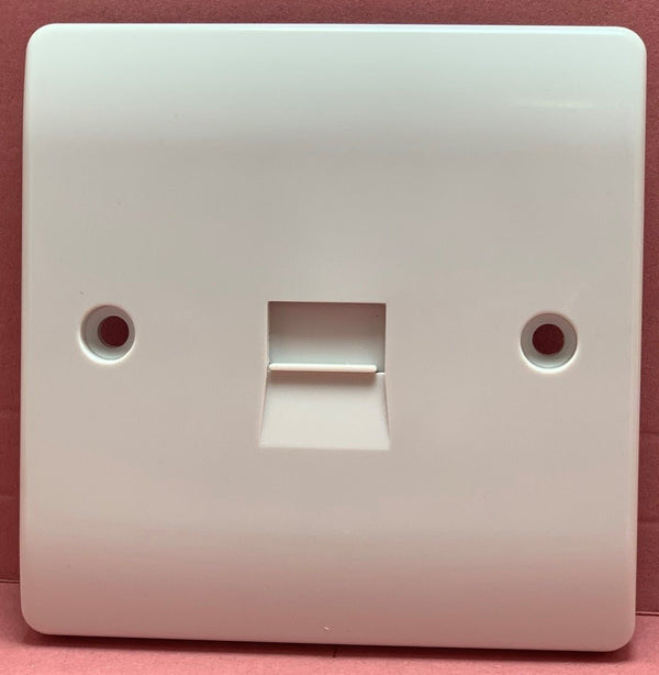 Quadrant Curveline Flush Master Single Telephone Socket - QC439 - Quadrant - Falcon Electrical UK