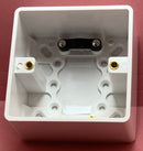 Quadrant Curveline 35mm Single Pattress Box - QC807 - Quadrant - Falcon Electrical UK