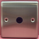 Quadrant Decor 20A Connection Plate Satin Chrome - QD-8220-SC-B - Quadrant - Falcon Electrical UK