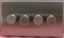 Quadrant Screwless 400W 4 Gang 2 Way Dimmer in Chrome - QSS3504-42SC-B
