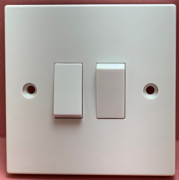 Quadrant XL Double Light Switch 2 Way 10A - QXL304 - Quadrant - Falcon Electrical UK