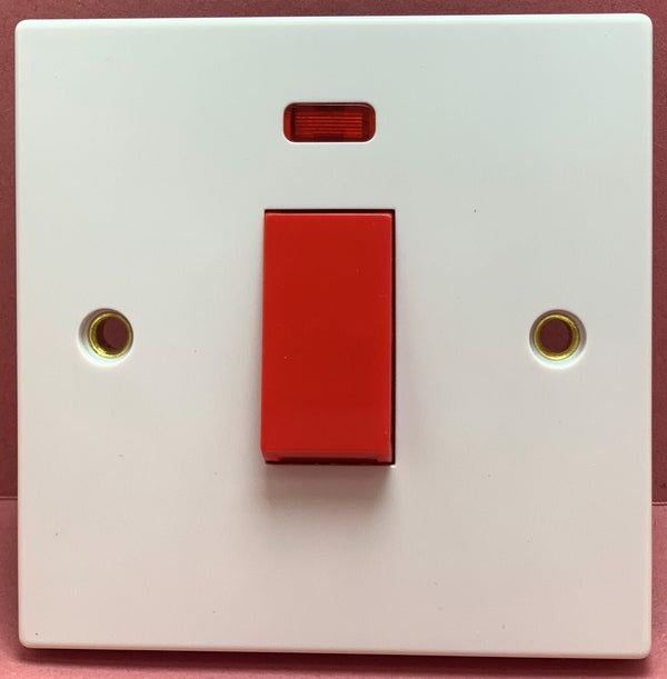 Quadrant XL 45A Switch With Neon Single Box Size - QXL327 - Quadrant - Falcon Electrical UK