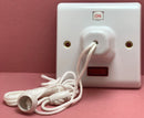 Quadrant XL 45A Pull Cord Ceiling Switch With Neon - QXL333 - Quadrant - Falcon Electrical UK