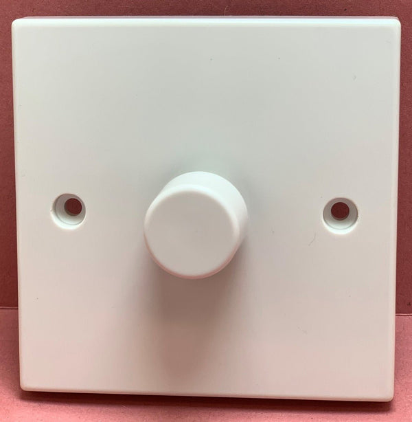 Quadrant XL Dimmer Switch 1G 2W 1000W Push White Knob - QXL3510-12 - Quadrant - Falcon Electrical UK