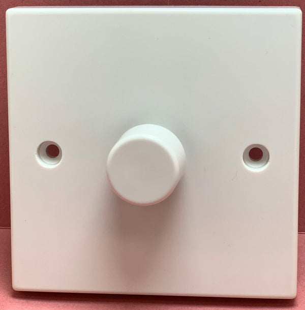 Quadrant XL Dimmer Switch 1G 2W 400W Push White Knob - QXL354-400 - Quadrant - Falcon Electrical UK