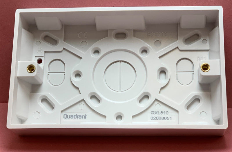 Quadrant XL 35MM Double Pattress Box - QXL811