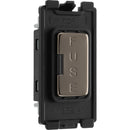 BG RBNFUSE Nexus Black Nickel Grid Fuse Hld 13A Fused - BG - Falcon Electrical UK
