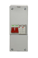 Wylex REC2MSPD Enclosed, Metal, 100A DP Supply Isolator with Type 2 SPD - Wylex - Falcon Electrical UK