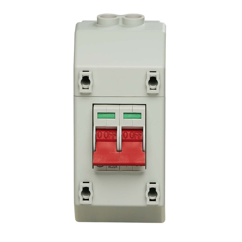 Wylex REC2S Enclosed, Slimline Insulated, 100A DP Supply Isolator - Wylex - Falcon Electrical UK