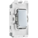 BG RPC12C Nexus Polished Chrome Grid 20AX Switch 2W, Single Pole, Control Off - BG - Falcon Electrical UK